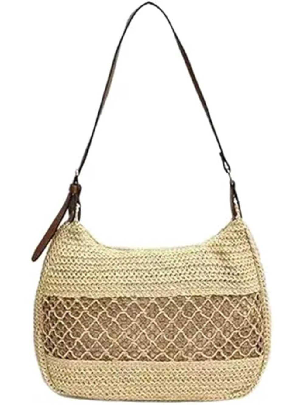 Straw Bags for Women Summer Beach Purse Hobo Raffia Woven Handbags Straw Shoulde